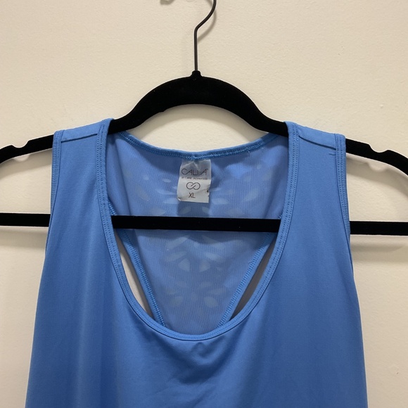 Calia by Carrie underwood blue razorback tank - Picture 2 of 3